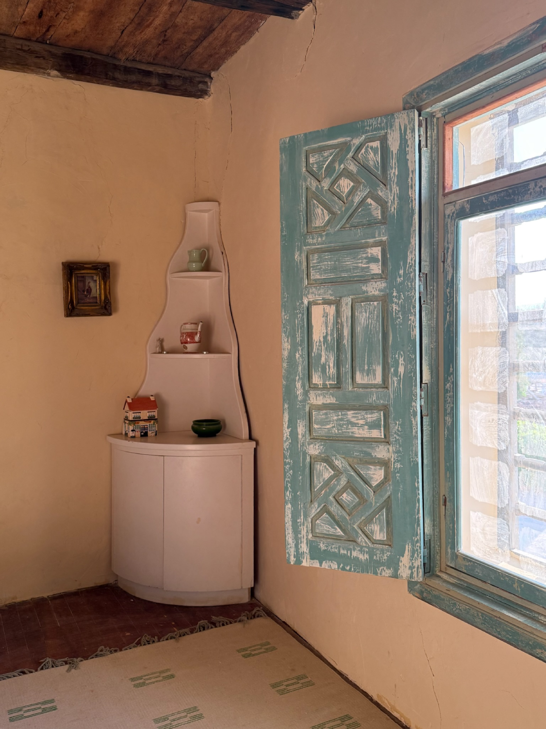 Window corner with natural light